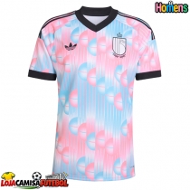 Camisa de Futebol Bélgica Equipamento Secundário Mundo 2026 Manga Curta